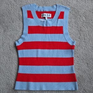 Daze Denim Flirty Berry Stripe Sweater